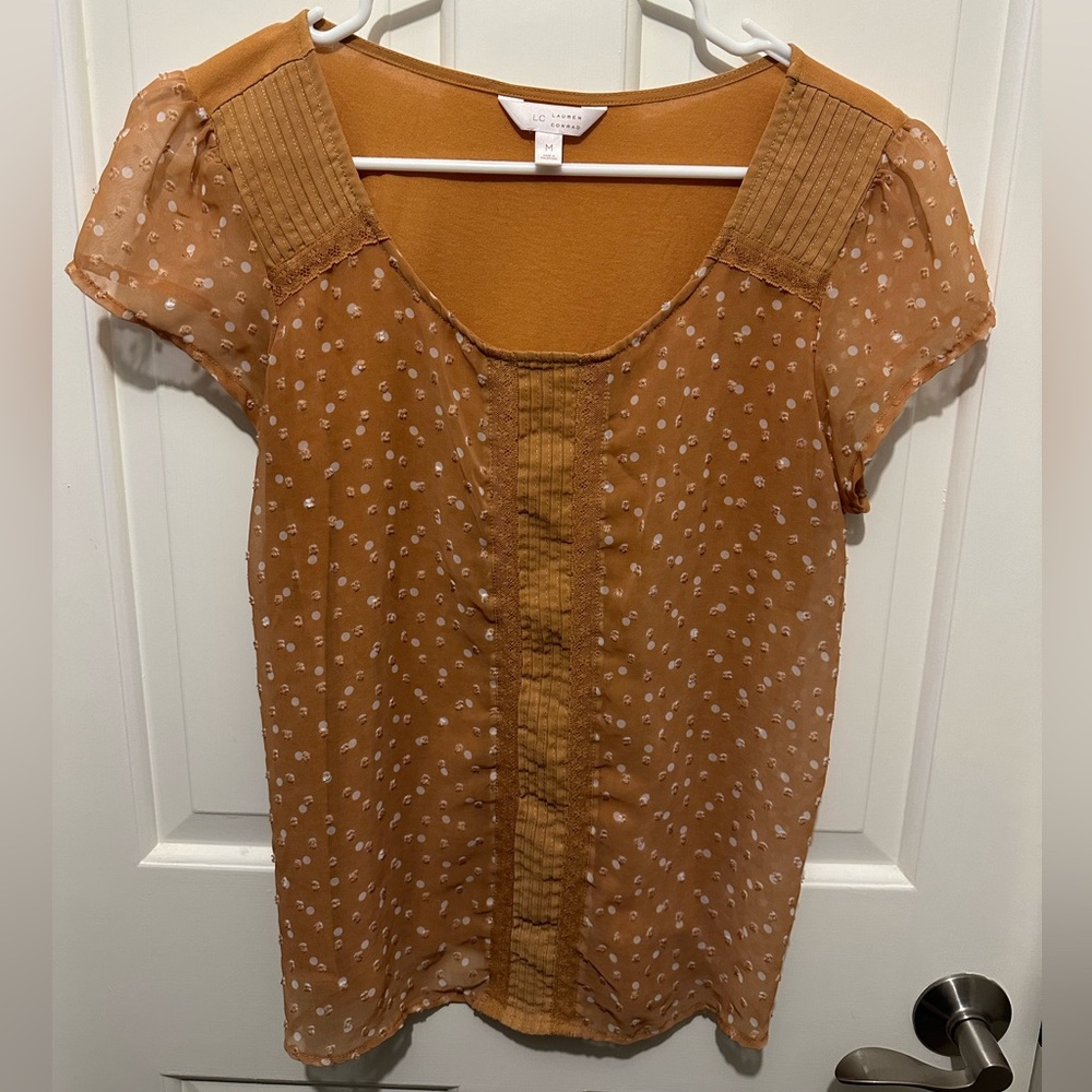 Lauren Conrad polka dot blouse